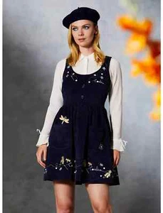 Coraline Embroidered Icons Cord Tank Dress - Size L Bonus 2 - Bild 1 von 11