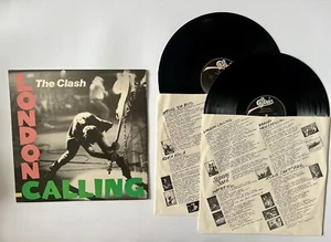 THE CLASH London Calling 2 x LP 12” Vinyls 1st Press 1979 Epic E2-36328 w/Inners - Picture 1 of 5