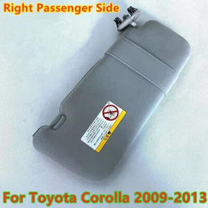 Right Passenger Side Gray Sun Visor Makeup Mirror For Toyota Corolla 2009-2013 - Picture 1 of 1