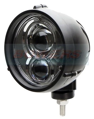 Lotus Caterham 7 5 3/4" 5.75" Inch Black LED Headlight Headlamp Classic Kit Car - Image 1 of 2