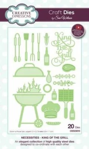 King Of The Grill - Necessities- ced23010 - sue wilson Craft Die - Picture 1 of 1