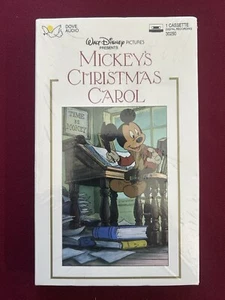 New 1990 Walt Disney Pictures Mickey’s Christmas Carol Cassette Tape Dove Audio - Bild 1 von 2