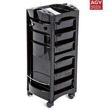 CARRELLO PER PARRUCCHIERE PROFESSIONALE AGV 6 CASSETTI PORTA ACCESSORI A RUOTE