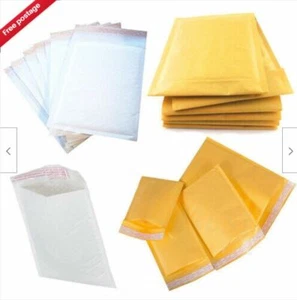 GOLD PADDED BUBBLE ENVELOPES BAGS POSTAL WRAP - ALL SIZES - VARIOUS QUANTITES - Picture 1 of 1