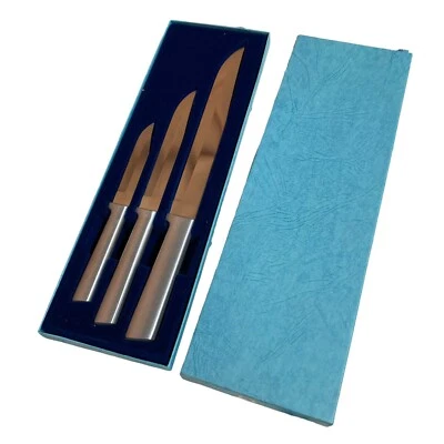 Vintage RADA MFG. Juego de cuchillos CO 3 piezas cubiertos de aluminio afilado ligero Foto 1 de 4