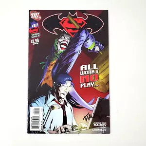Cómic de Superman Batman #87 firmado por Joshua Fialkov DC 2011 edición final raro - Imagen 1 de 12