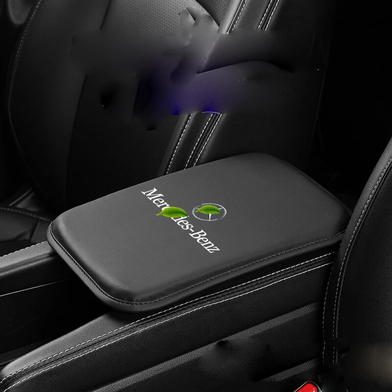 Leather Car Armrest Cushion Protector Pad Mat Trim Accessories for Mercedes Benz - Image 1 of 1
