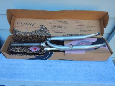 Rock Shox Ruby SL 700C Shock Fork 9" Steerer 1" Shocks 1997 Model Silver w/ Box - Image 1 of 4