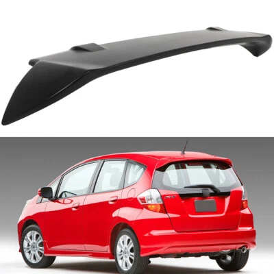 Matte Black Roof Spoiler Fits 2009-2013 Honda Fit Jazz Hatchback Foto 1 de 4