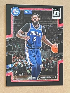 2017-18 Donruss Optic AMIR JOHNSON #115 Black Velocity Prizm /39     Sixers - Picture 1 of 2