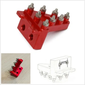 Pit Bike ATV CNC Leva Pedale Freno Posteriore Piastra Punta Rossa per Honda CRF50 XR50 - Foto 1 di 8