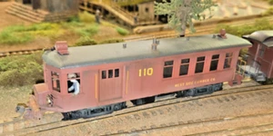 S/Sn3 Bausatz Bash/Scratch gebauter Motor Triebwagen, Kato Chassis, Tsunami 2 DCC VP - Bild 1 von 6