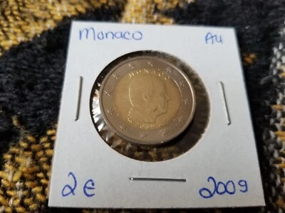 Monaco 2 Euro 2009 Almost Uncirculated - Albert II Tariff Incl - Image 1 of 2