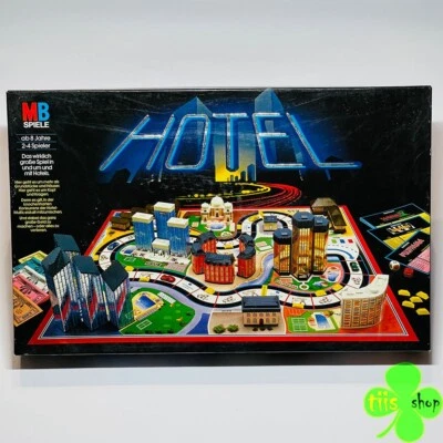 Hotel MB Spiele 1986 schwarze Ausgabe Gesellschaftsspiel Komplett Neuwertig! - Bild 1 von 4