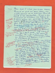 M*43-MANUSKRIPT-ROLAND DORGELES-JEAN GIONO-1970 - Bild 1 von 4