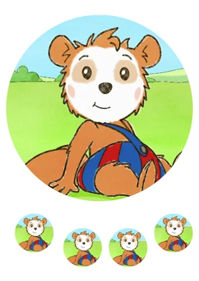 MARKENLOS Bobo Siebenschläfer Essbar Zuckermasse Oblate Tortenbild Tortenaufleger Torte