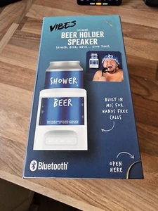 Vibes Shower Beer Holder Bluetooth Speaker NEW Built In Mic For Hands Free Calls - Picture 1 of 6