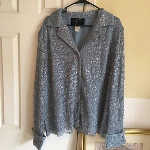 NEW! Beautiful Sparkly  (2) piece pants set size 1x - Picture 1 of 11