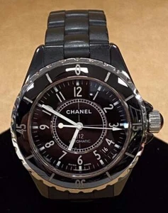 CHANEL J12 H2980 CERAMIC BLACK DIAL 39mm AUTOMATIC WATCH. - Picture 1 of 8