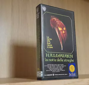 John Carpenter _ HALLOWEEN LA NOTTE DELLE STREGHE (1978) VHS Warner _ HORROR - Foto 1 di 2