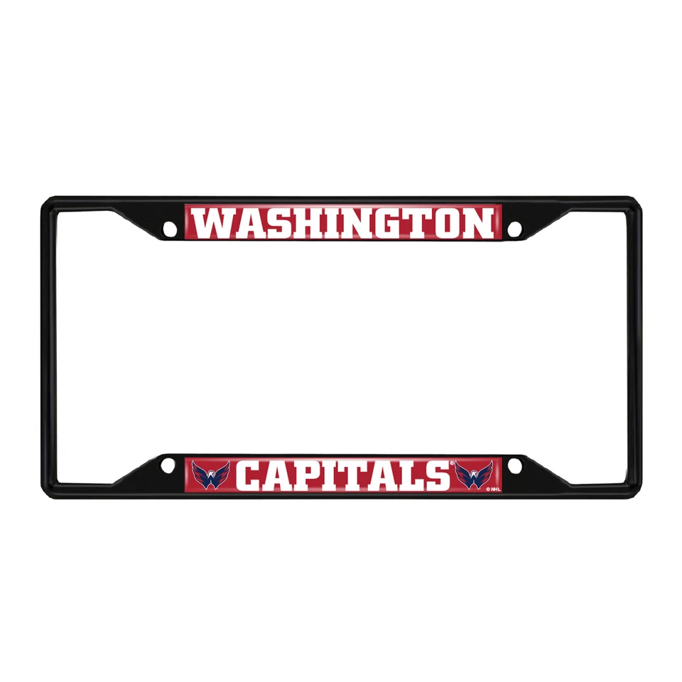 Marco de matrícula de metal negro Fanmats NHL Washington Capitals Foto 1 de 1