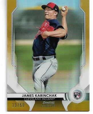 JAMES KARINCHAK  2020 BOWMAN STERLING GOLD RC #23/50 #BSR-61 - Image 1 of 2