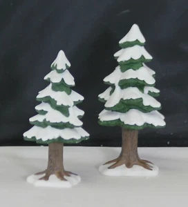 Department 56 Snow Village Small Porcelain Pines 52515 - Original Packaging - Picture 1 of 3