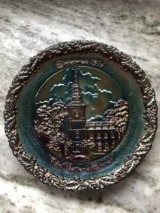 Fenton Vetro Carnevale Natale in America 1974 La Chiesa delle Nazioni n. 5 - Foto 1 di 6