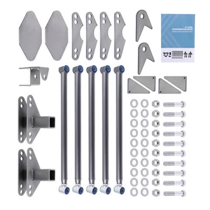 Parallel Rear Suspension Four 4 Link Kit Including Axle Mounts Fame Mounts Bolts - Picture 1 of 12