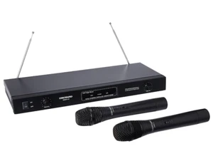 Gem Sound GMW-61 Handheld Wireless Dual Microphone System - Picture 1 of 5