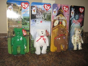 1999 Ty Beanie Babies McDonald's Set of 4 Erin Maple Britannia Glory NIB 1993 - Picture 1 of 1