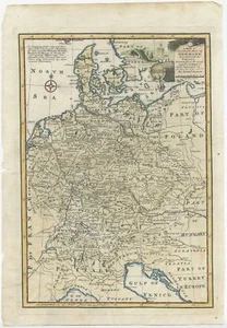 Mapa antiguo de Alemania de Bowen (1747) - Imagen 1 de 1