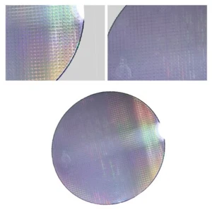 12inch CPU Wafer Pendulum Piece Photoetching Circuit Chip Silicon Wafer+Bracket - Picture 1 of 19