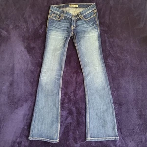 Buckle BKE Denim Starlite Women’s Cropped Dark Blue Jeans Size 27 Rhinestones - Picture 1 of 8
