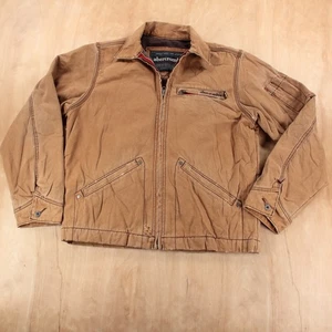 vtg y2k abercrombie blanket lined canvas work jacket XL youth kids boys detroit - Picture 1 of 8