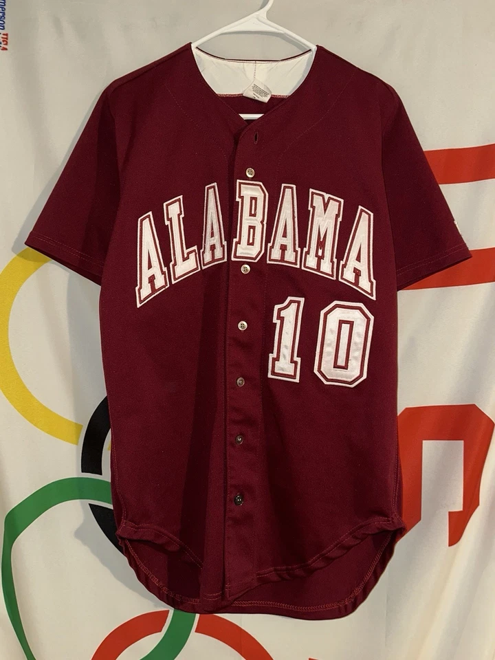 Vintage Wilson Alabama Crimson Tide Baseball Jersey 40 Team Issue Game 90s - Image 1 of 4