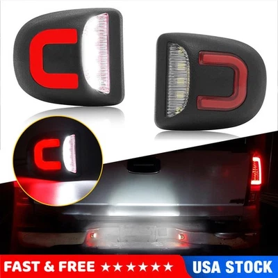 2X For 99-06 Chevy Avalanche Escalade GMC Yukon XL LED License Plate Light - Imagem 1 de 4