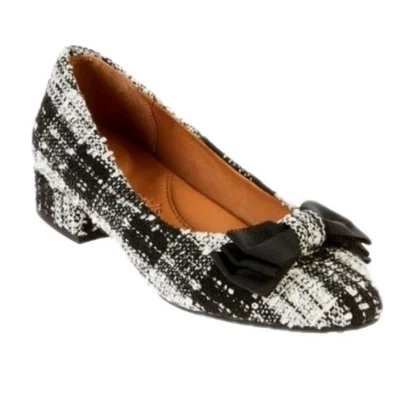 Gentle Souls Por Kenneth Cole Atlas Plano Negro/Blanco Sin Cordones Ballet Plano Talla: 5 Foto 1 de 4