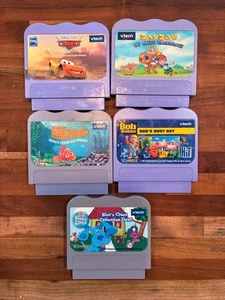Lot of 5 VTech V Smile Motion Learning Game Cartridges * Blues Clues Bob Builder - Picture 1 of 2