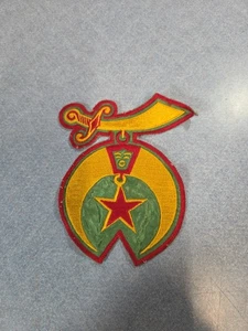 Vintage Shriner Sword Symbol Cut-Out Patch Large 6 inch - Picture 1 of 3