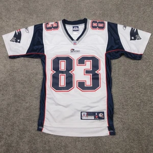 New England Patriots Jersey Mens Small White #83 Wes Welker Reebok Sewn Football - Picture 1 of 17