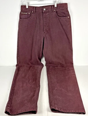 Calvin Klein Jeans Men’s 34x34 Burgundy Pants 100% Cotton Made in USA - Image 1 of 4