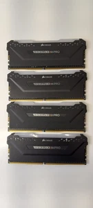 Lot (4) CORSAIR 16GB(2x8GB)DDR4 3200MHz CMW16GX4M2C3200C16 MEMORY - Picture 1 of 3