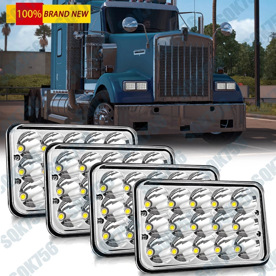 4 faros LED de 4x6"" haz sellado alto/bajo para G1500 G2500 G2500 W5500 adelante Foto 1 de 4