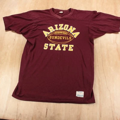 vtg 80s usa CHAMPION Arizona State Sun Devils football practice jersey LARGE tag - Image 1 of 4