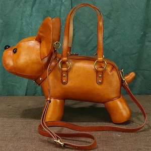 Genuine Leather Purse and Handbag for Women Pig Shape Crossbody Shoulder Bag - Picture 1 of 13