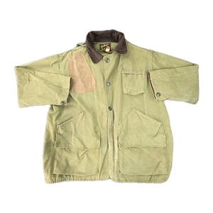 Vintage 1950s Bullseye Bill Hunting Chore Barn Jacket 44 Distressed Canvas USA - Picture 1 of 14