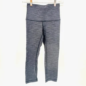 Lululemon Leggings Größe 4 meliert schwarz Capri Yoga - Bild 1 von 6