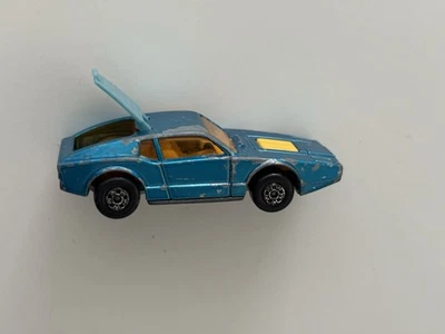 Caja de cerillas Lesney Superfast #65 azul Saab Sonett III Inglaterra vintage suelta  Foto 1 de 4