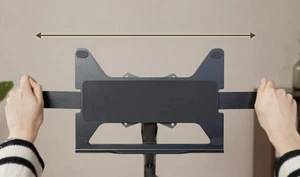 Hinomi Laptop Tray 11.6–17.3" VESA 75x75 Anti-Slip Adjustable Aluminium Mount - Picture 1 of 5